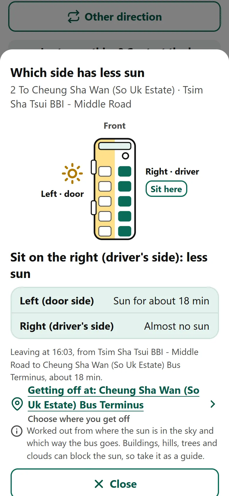 Stay out of the sun